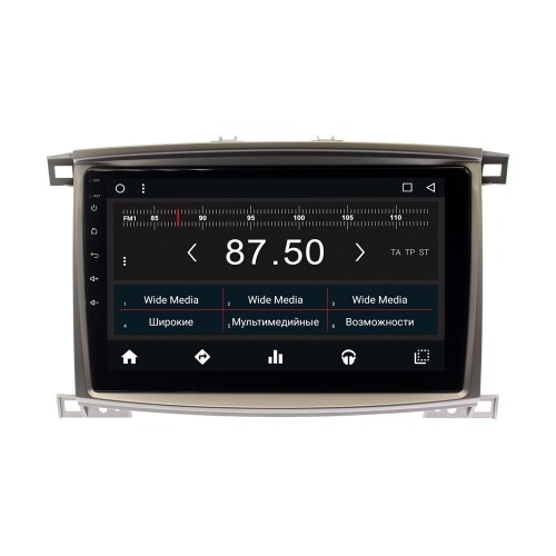 Штатная магнитола Toyota Land Cruiser 2005 - 2008 Wide Media WM-CF3185NB-1/16