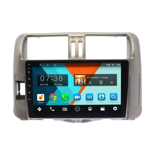 Штатная магнитола Toyota Land Cruiser Prado 2009 - 2013 Wide Media MT9005MF-1/16 для авто с усил.