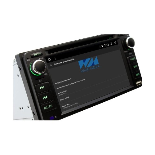 Штатная магнитола Toyota, Daihatsu универсальная 200 x 100 мм Wide Media WM-VS6A100NB-1/16