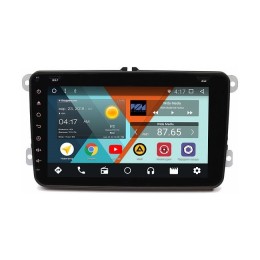 Штатная магнитола VW, Skoda, Seat овальная универсальная Wide Media WM-VS8A803NB-2/32