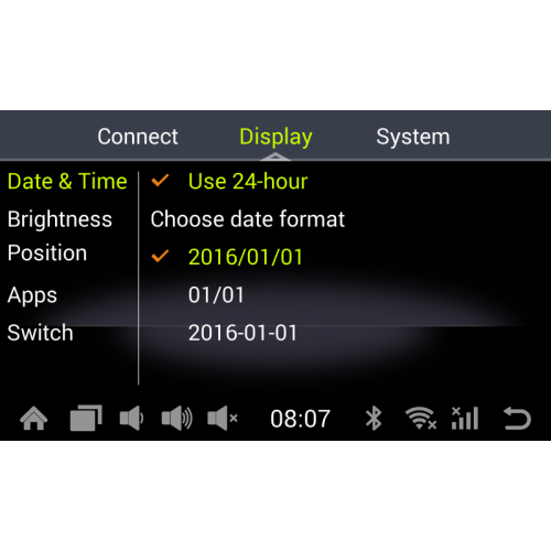 Интерфейс на Android CarMedia VAN-PCM4-2017 для VOLKSWAGEN