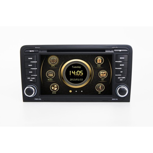 Штатная магнитола CarMedia KR-7008-T8 для AUDI A3/S3/RS3 2003-2011 на Android 9.0