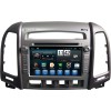 Штатная магнитола CarMedia KR-7031-4-T8 для Hyundai Santa Fe II 2005-2012 (4 кнопки) на Android 9.0