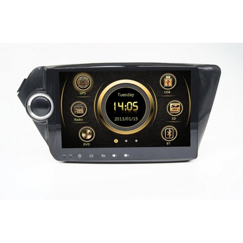 Штатная магнитола CarMedia KR-9019-T8 для Kia RIO 2011-2017 (QB) на Android 9.0