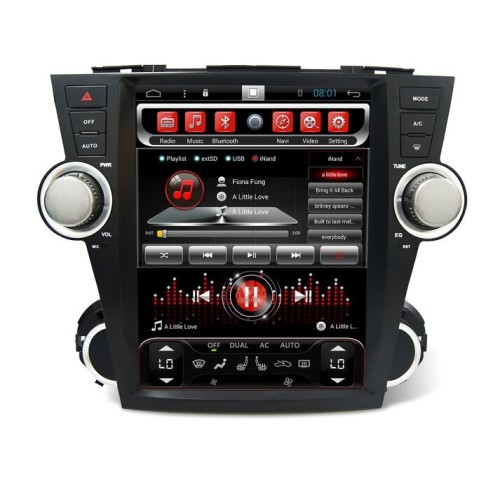 Магнитола CarMedia SP-12107-T8 Tesla-Style для Toyota Highlander 2007-2013 U40 на Android 9.0 купить по цене 36 900 руб.
