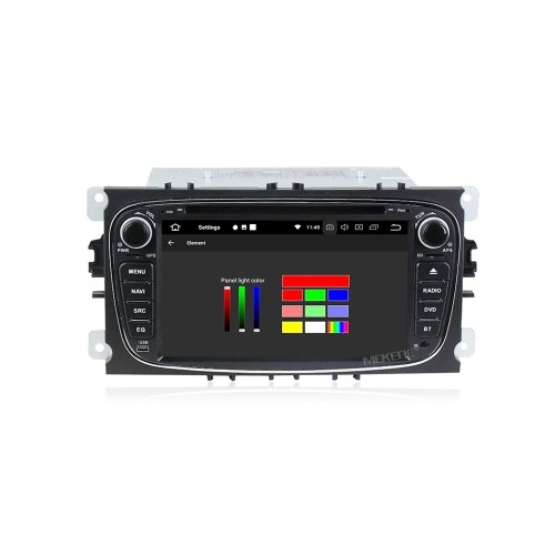 Штатная магнитола CarMedia MKD-F746B-P6-8 для Ford Focus 2, Transit на Android 10.0