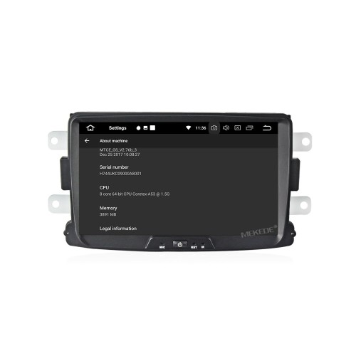 Штатная магнитола CarMedia MKD-R831-P6 для Renault Duster, Sandero II, Logan II, Kaptur 2011-2022