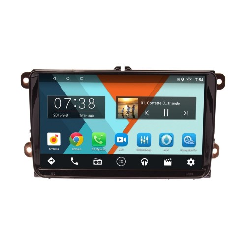 Штатная магнитола Wide Media MT9001bMF для Seat Altea, Leon, Alhambra Android 6.0.1