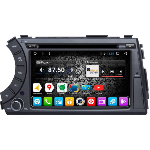 Штатная магнитола DayStar DS-7005HD для SsangYong Kyron на Android 9.0