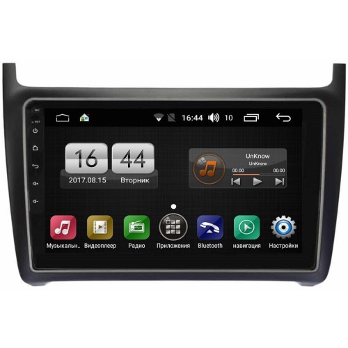Магнитола FARCAR LX910R (S195) для Volkswagen Polo 2009-2018 на Android 8.1