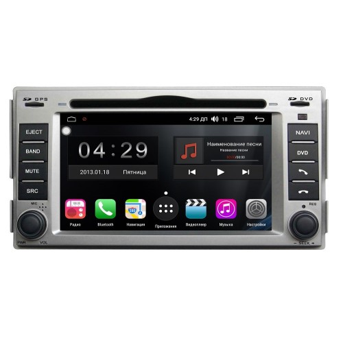 Магнитола Farcar RG008 (S300) для Hyundai Santa Fe II 2005-2012 на Android 9.0