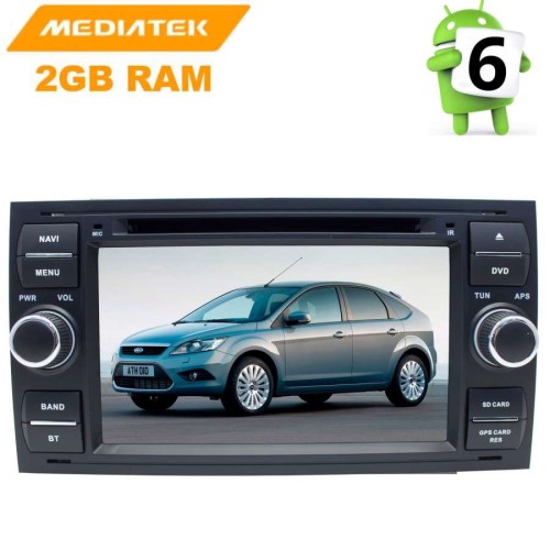 ШТАТНАЯ МАГНИТОЛА FORD FOCUS 2, FUSION, KUGA, C-MAX ЦВЕТ ЧЕРНЫЙ LETRUN 2606 ANDROID 8.X MTK 4G