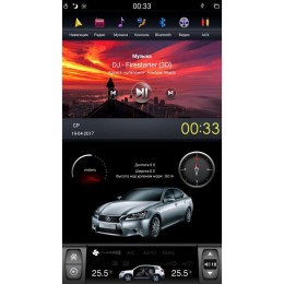 ШТАТНАЯ МАГНИТОЛА LEXUS GS С 2005 ДО 2012 ГОДА LETRUN 2768 11.5 ДЮЙМОВ ANDROID 6.X TESLA