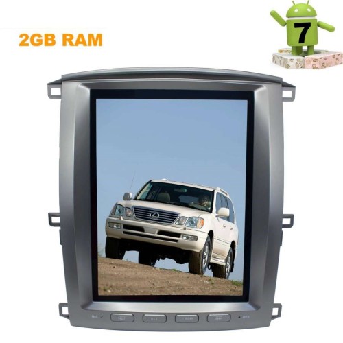 ШТАТНАЯ МАГНИТОЛА LEXUS LX-470 2003-2007 Г. LETRUN 2834 ANDROID 7.X 12 ДЮЙМОВ TESLA