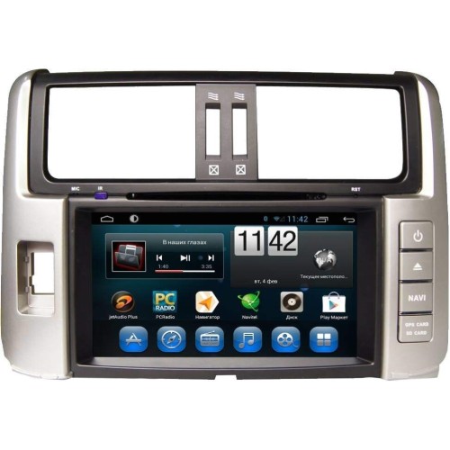 Штатная магнитола CarMedia KR-8005-T8 Toyota LC Prado 150 2009-2013 на Android 9.0