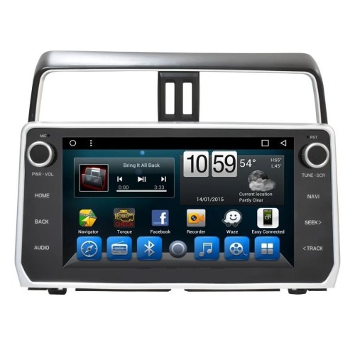 Штатная магнитола CarMedia KR-1104-T8 для Toyota Land Cruiser Prado 150 2017-2020 на Android 9.0