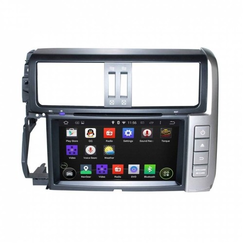 Штатная магнитола CarMedia KD-8015-P5 для Toyota Land Cruiser Prado 150 2009-2013 серебро на Android 9.0