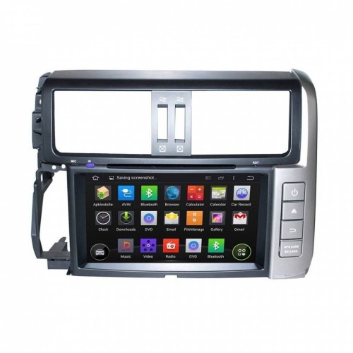Штатная магнитола CarMedia KD-8015-P5 для Toyota Land Cruiser Prado 150 2009-2013 серебро на Android 9.0