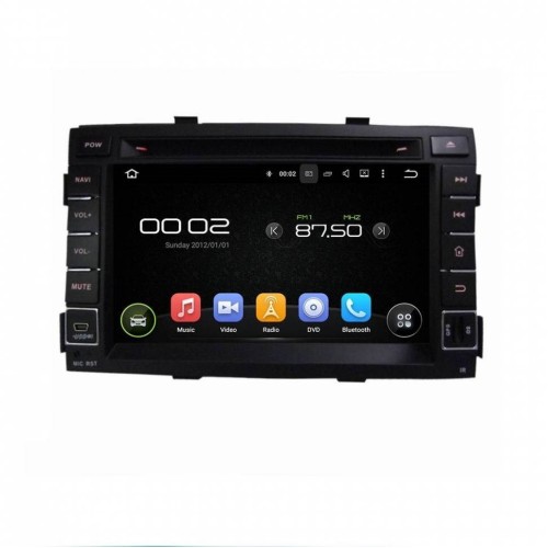 Штатная магнитола CarMedia KD-7042-P5 для Kia Sorento XM 2009-2012 (дорестайл) на Android 9.0