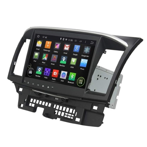 Штатная магнитола CarMedia KD-1105-P5 для Mitsubishi Lancer X 2007-2018 на Android 9.0