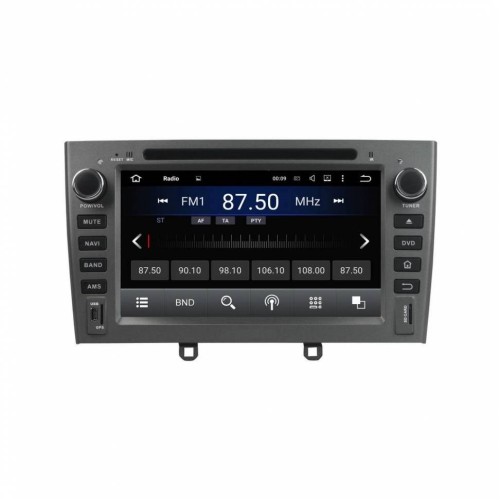 Штатная магнитола CarMedia KD-7604-g-P6 для Peugeot 308 I, 408, RCZ I 2010-2017 серый на Android 9.0