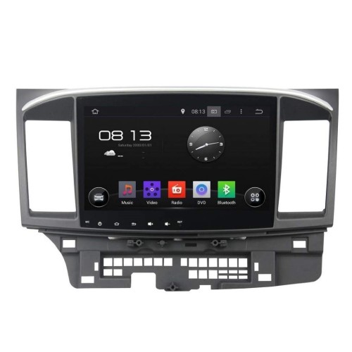 Штатная магнитола CarMedia KD-1105-P6 для Mitsubishi Lancer X 2007-2018 на Android 10.0