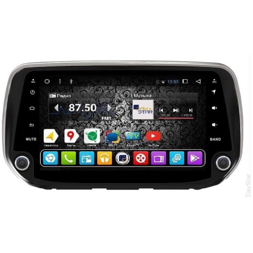 Штатная магнитола DayStar DS-7008HB для Hyundai Santa Fe IV 2018-2019 на Android 9.0