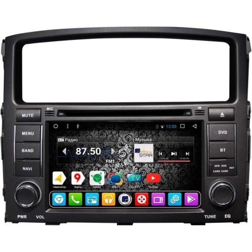 Штатная магнитола DayStar DS-7007HD для Mitsubishi Pajero 4 на Android 9.0 с штатной навигацией