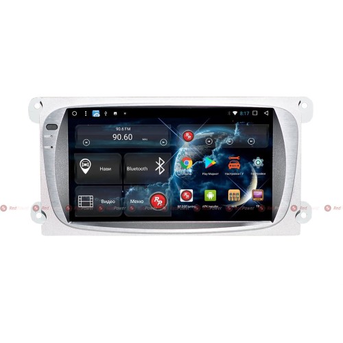 Штатная магнитола Redpower 51003 IPS DSP для Ford Focus II, C-MAX 2007-2010, Galaxy 2007-2015, Mondeo 2006-2014 (серый) на Android 8.1