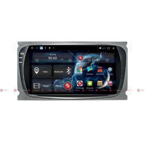 Штатная магнитола Redpower 51003 IPS DSP для Ford Focus II, C-MAX 2007-2010, Galaxy 2007-2015, Mondeo 2006-2014 (черный) на Android 8.1