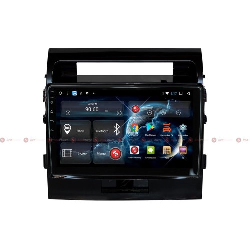 Штатная магнитола Установочный комплект 51200 R IPS DSP для Toyota Land Cruiser 200 2007-2014 на Android 8.1