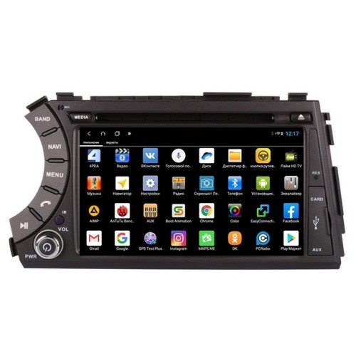 Штатная магнитола Parafar для SsangYong Kyron, Korando Sports, Actyon, Actyon Sports I 2006-2018 на Android 12.0 (PF160XHDDVD)