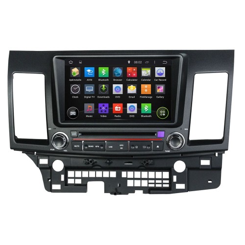 Штатная магнитола CarMedia KD-8062-P6 для Mitsubishi Lancer 2007-2019 на Android 10.0