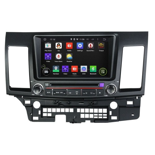 Штатная магнитола CarMedia KD-8062-P6 для Mitsubishi Lancer 2007-2019 на Android 10.0
