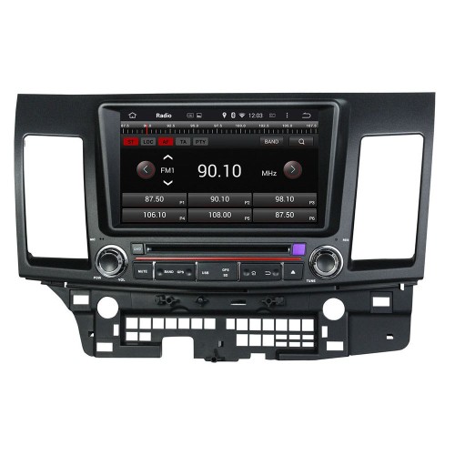 Штатная магнитола CarMedia KD-8062-P6 для Mitsubishi Lancer 2007-2019 на Android 10.0