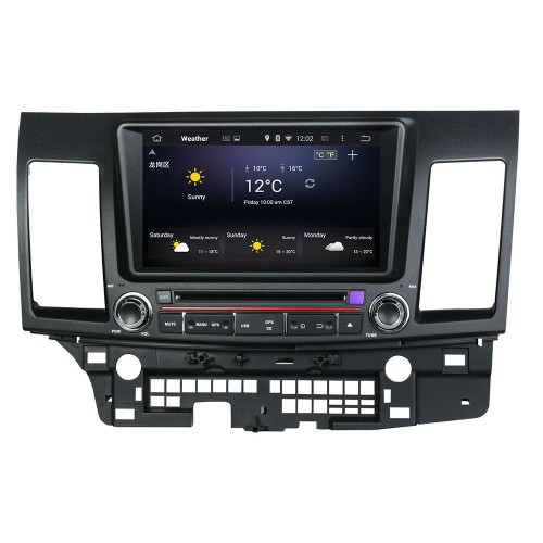 Штатная магнитола CarMedia KD-8062-P5 для Mitsubishi Lancer 2007-2019 на Android 9.0