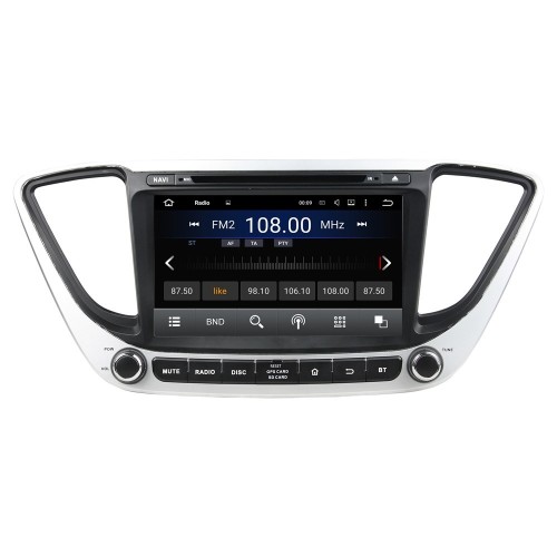 Штатная магнитола CarMedia KD-8211-P5-32 для Hyundai Solaris II 2017-2020 на Android 10.0