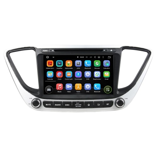 Штатная магнитола CarMedia KD-8211-P5-32 для Hyundai Solaris II 2017-2020 на Android 10.0