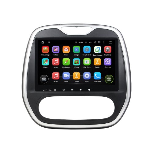 Штатная магнитола CarMedia KD-9627-P5 для Renault Kaptur 2016-2019 климат на Android 9.0