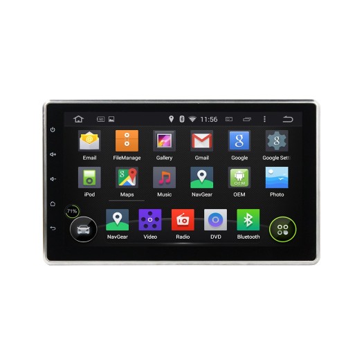 Штатная магнитола CarMedia KD-1000-P5 2DIN Универсальная на Android 9.0
