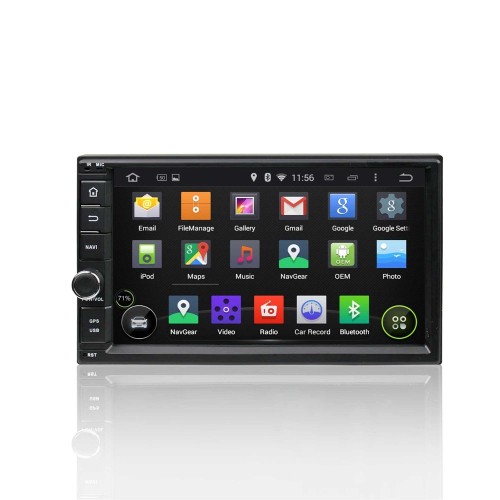 Штатная магнитола CarMedia KD-7000-P5 2DIN Универсальная на Android 9.0