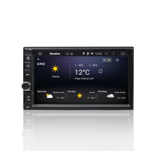 Штатная магнитола CarMedia KD-7000-P5 2DIN Универсальная на Android 9.0