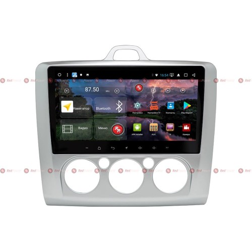 Штатная магнитола Redpower K 51137 R IPS DSP для Ford Focus (серая) 2005-2011 (кондиционер) на Android 8.1