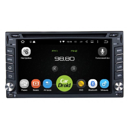 Штатная магнитола Roximo CarDroid RD-1002D 2DIN Универсальная 6.2 (Android 9.0) DSP