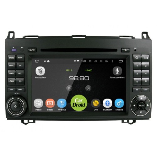 Штатная магнитола Roximo CarDroid RD-2503D для Mercedes A-klasse (W169) 2004-2012, B-klasse (W245) 2005-2011, Vito ll (W639) 2006-2014, Vito III (W447) 2014-2024, Viano ll (W639) 2006-2014, Sprinter (Android 9.0) DSP