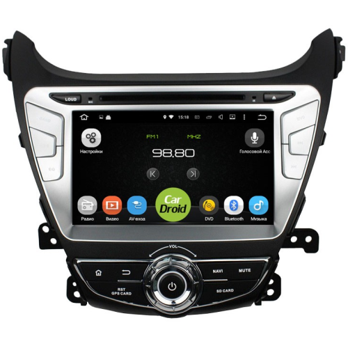 Штатная магнитола Roximo CarDroid RD-2006-1gb для Hyundai Elantra 5 2014-2016 (Android 5.1.1)
