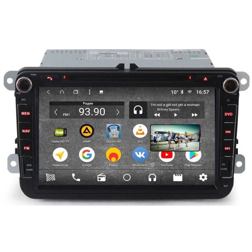 Штатная магнитола Parafar для Volkswagen на Android 8.1.0 (PF904KDVDDSP)