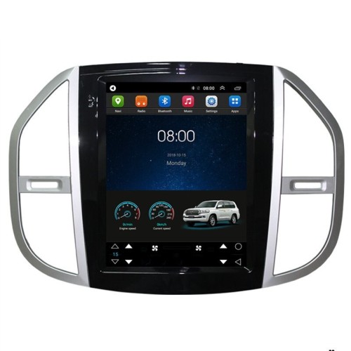 Магнитола Тесла CarMedia ZF-1078-DSP Tesla-Style для Mercedes Vito III (W447) 2014-2024 на Android 9.0