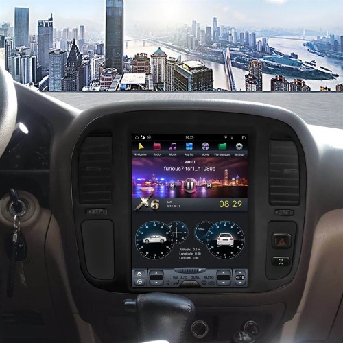 Магнитола Тесла CarMedia ZF-1268-DSP Tesla-Style для Toyota Land Cruiser 100 1992-2002 на Android 9.0