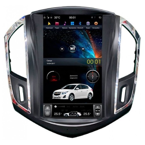 Магнитола Тесла CarMedia ZF-1271-DSP Tesla-Style для Chevrolet Cruze 2013-2015 на Android 9.0